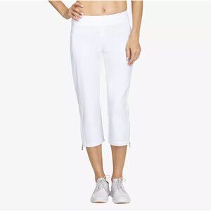 Womens White Tail 360 Pull-On 21.5" Capri‎ Cropped Pant Golf Size 6 Pickleball S